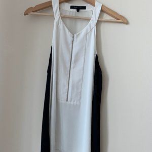 BCBG MAXAZRIA black and white top